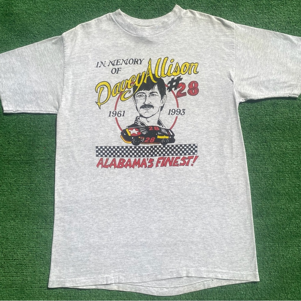 Vintage 90’s Harley Davidson Davey Allison Nascar In Memory Racing Shirt Size M